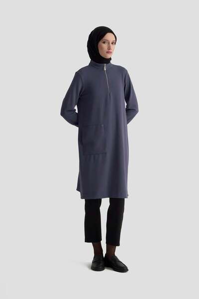 Armine TREND Tunic with Ribbed Sleeves & Pockets-25Kt443