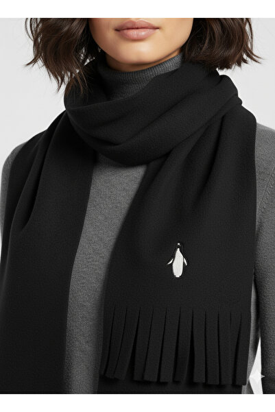 MBEY Penguin Embroidered Scarf