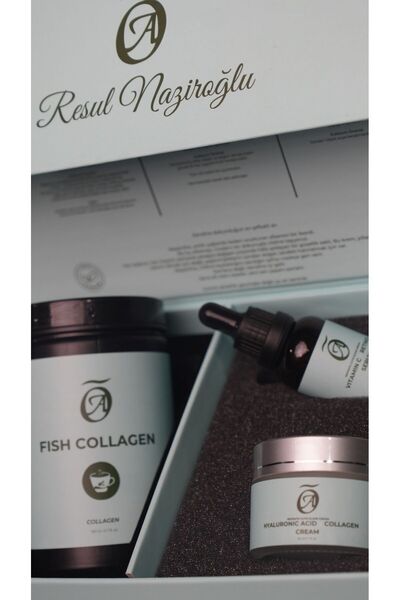 nepente Premium Cilt Bakım Seti | Balık Kolajeni + Yüz Serumu + Nemlendirici ...