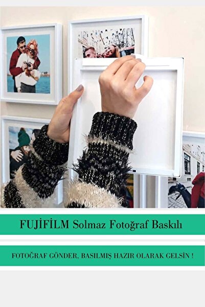 Baskıkafası 1 Piece 20X20 cm Wall Sticking Plug-In White Frame (Send Photo, Let It Happen)