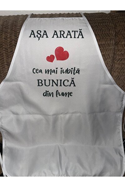 CrisPrint Șorț personalizat „Așa arată cea mai iubită Bunică din lume”