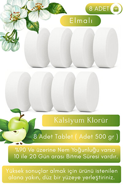 Saban Nem Alıcı Rutubet Ve Küf Giderici Yedek Tablet 500gr ' Elma ' 8 Adet