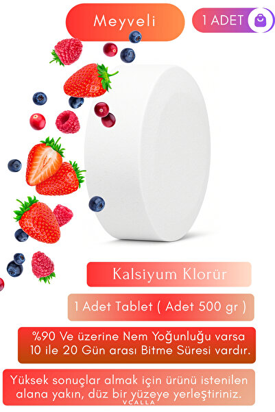 Saban 1 Adet Nem Alıcı Rutubet Ve Küf Giderici Yedek Tablet 500gr ' Meyveli '