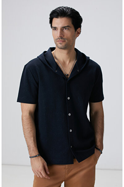 Network Siyah Jakarlı Gömlek