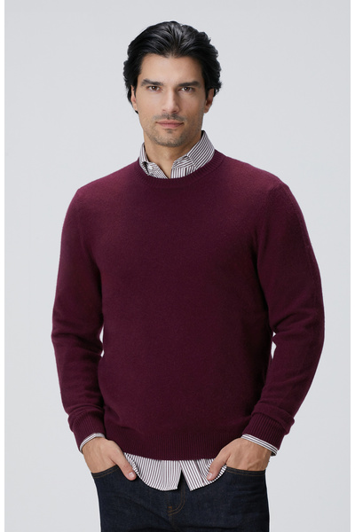 Network Limited Bordo Kaşmir Triko