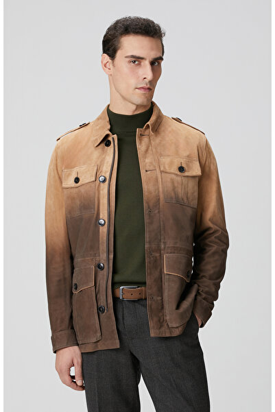 Network Camel Deri Coat Ceket