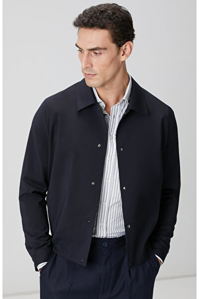 Network Lacivert Bomber Ceket