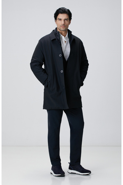 Network Lacivert Casual Pantolon