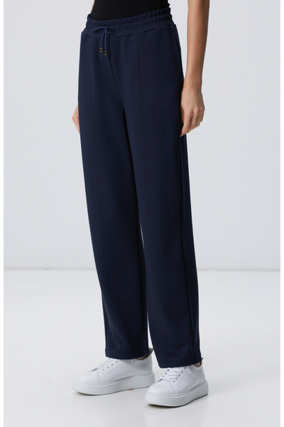 Network Lacivert Nervür Detaylı Eşofman