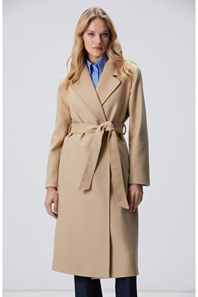 Network Taş Kaşmir ve Yün Karışımlı Manto