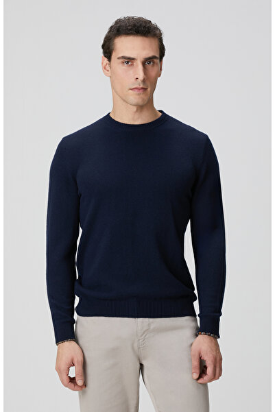 Network Lacivert Limited Kaşmir Triko Kazak