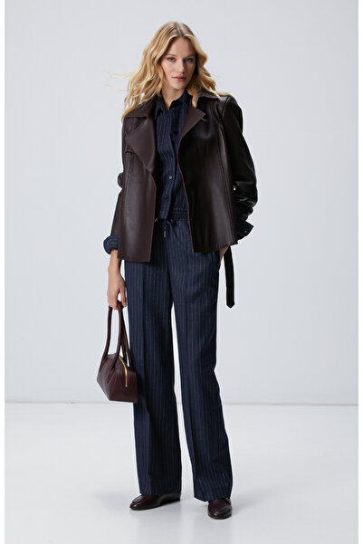 Network Lacivert Yün Mix Jogger Pantolon
