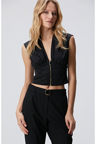 Network Siyah Tafta Bluz