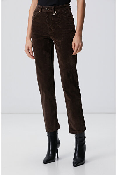 Network Koyu Kahverengi Denim Pantolon