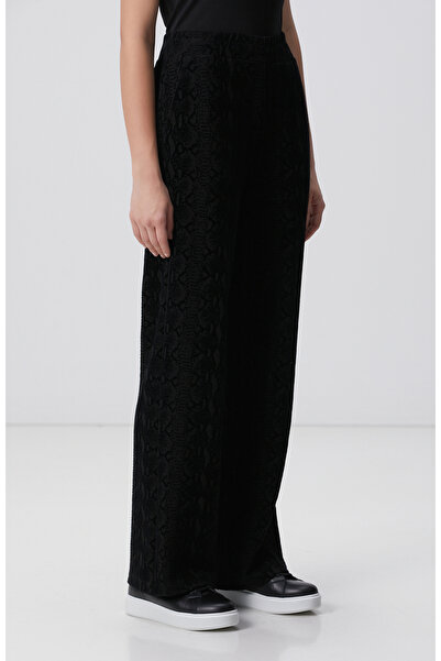 Network Siyah Baskılı Eşofman