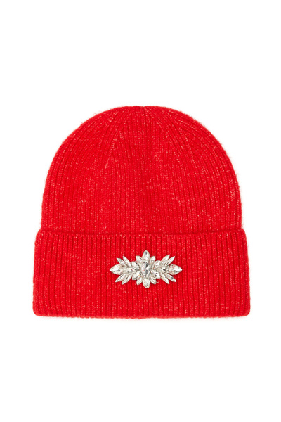 Network Kırmızı Kadın Yün Karışımlı Bere