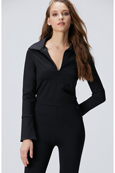 Network N-Tech Siyah Örme Bluz