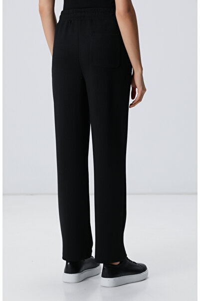 Network Siyah Nervür Detaylı Eşofman