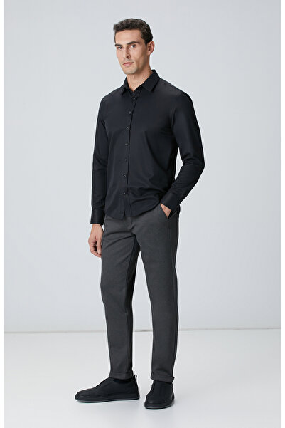 Network Antrasit Jogger Örme Pantolon