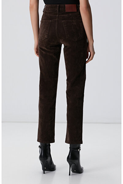 Network Koyu Kahverengi Denim Pantolon
