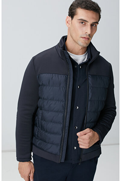 Network Lacivert Kapitone Mont