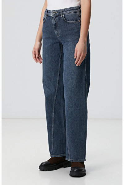 Network İndigo Straight Kalıp Denim Pantolon