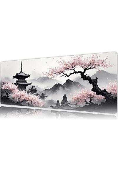 urzuva Sakura Serenity Gaming Oyuncu Mouse Pad 80x30 cm 3mm Mousepad