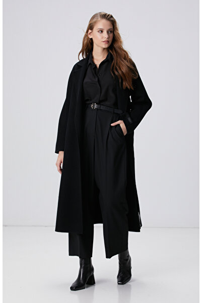 Network Limited Siyah İpek Gömlek