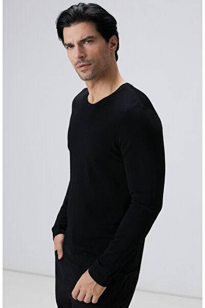 Network N-Tech Siyah Basic Triko Kazak