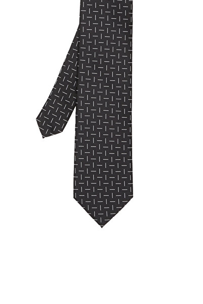 Network Siyah Desenli Kravat