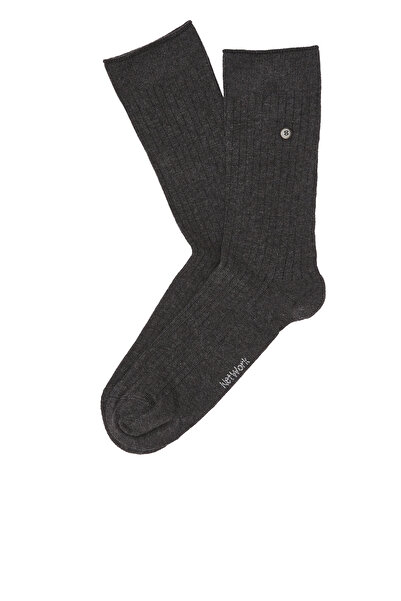 Network Antrasit Çizgi Desenli Erkek Soket Çorap