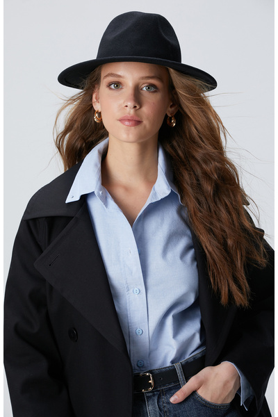 Network Siyah Kadın Yün Şapka