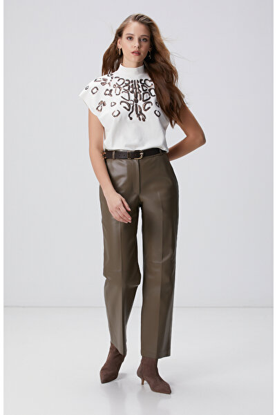 Network Kırık Beyaz Payetli T-shirt