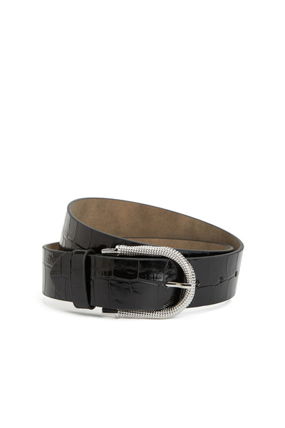 Network Siyah Kadın Deri Kemer