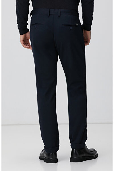 Network Lacivert Örme Pantolon