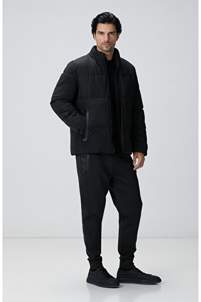 Network N-Tech Siyah Scuba Detaylı Triko Mont