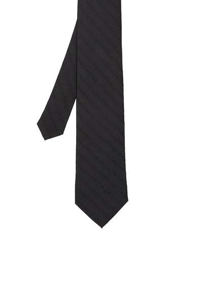 Network Siyah Desenli İpek Kravat