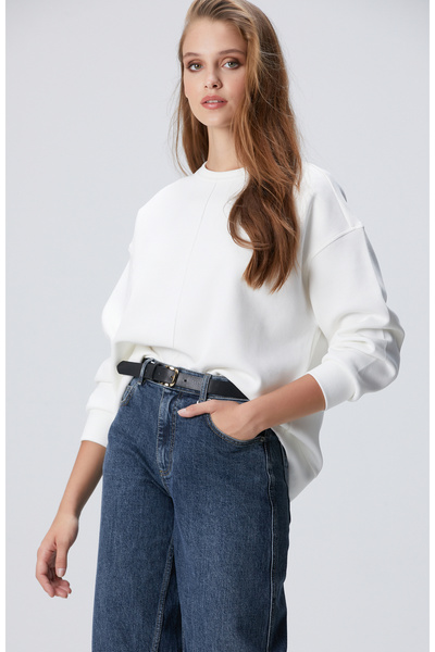 Network Kırık Beyaz Sweatshirt