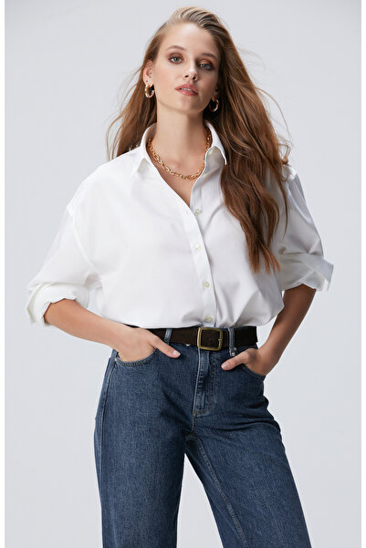 Network Beyaz Non Iron Gömlek