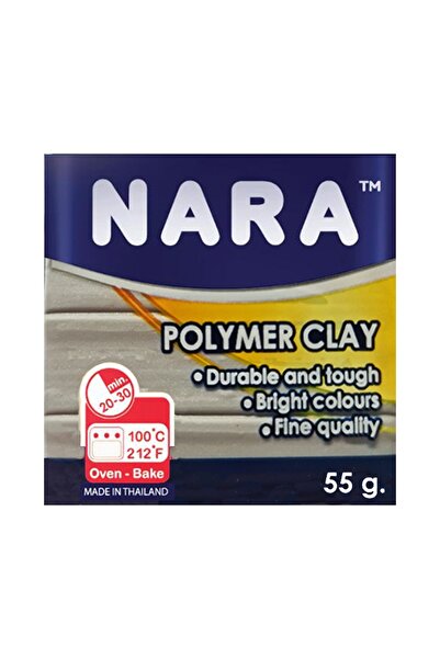 NARA Polymer Clay 55 Gram Pm56 Silver 6-Pack Shrink