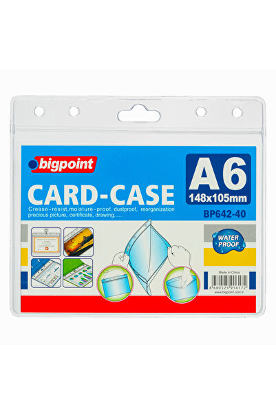 Bigpoint Pungă pentru carduri cu blocare orizontală A6 (148x105mm) x 10 bucăți