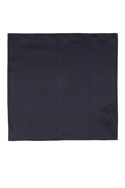 Network Lacivert İpek Poşet Mendil