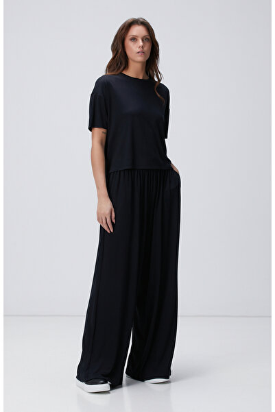 Network N-Tech Siyah Modal Karışımlı T-shirt