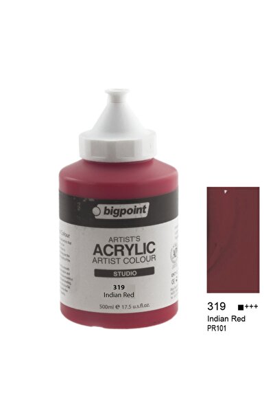 Bigpoint Acrylic Paint 500 ml Indian Red 319