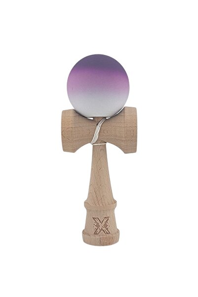 Kendama X Original, Professional, Flippy, Wooden, Rubber Grip, 18 cm, Black/Brown/White