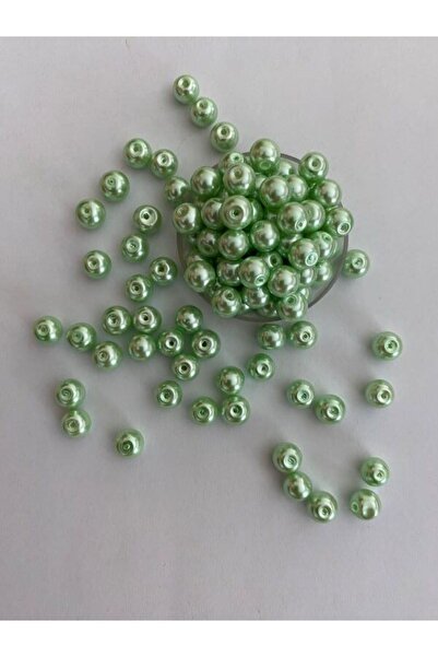 pulsan Mărgele de perle de piatră 100 grame Verde apă 8mm. Pkt. Estimare în i...