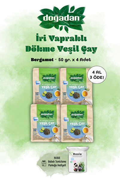 Doğadan Dökme Yeşil Çay Bergamot 4 Al 3 Öde Ve Rosie Pamuk