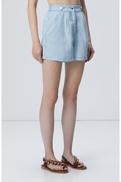 Network Açık Mavi Mini Denim Şort