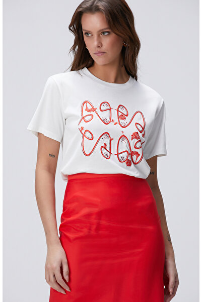 Network Kırık Beyaz T-shirt