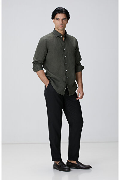 Network Haki Keten Gömlek